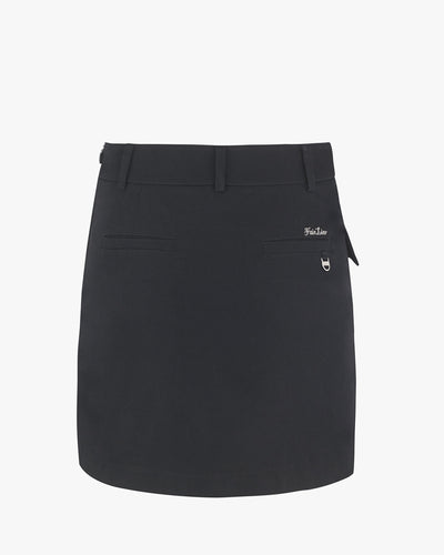 Side Slit Button Skirt