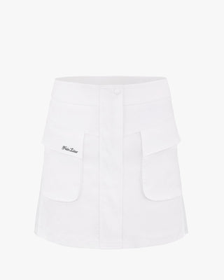 Cargo Flared High Waist Skirt
