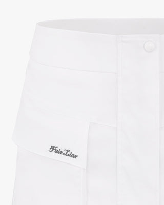 Cargo Flared High Waist Skirt