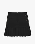 Point Line Half Pleated Skirt - Black