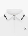 Lace Collar Point T-shirt - White