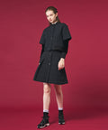 FAIRLIAR Quilted Padded Short Sleeve Outer (Black)