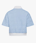 FAIRLIAR Quilted Padded Short Sleeve Outer (Ceramic Blue)