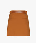 FAIRLIAR Logo Belt Set Skirt (Beige)