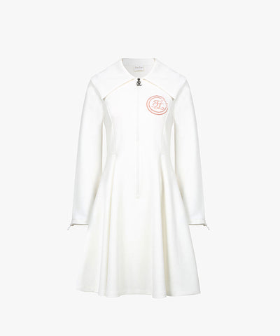 [Final Sale] FAIRLIAR Flared Jersey Dress