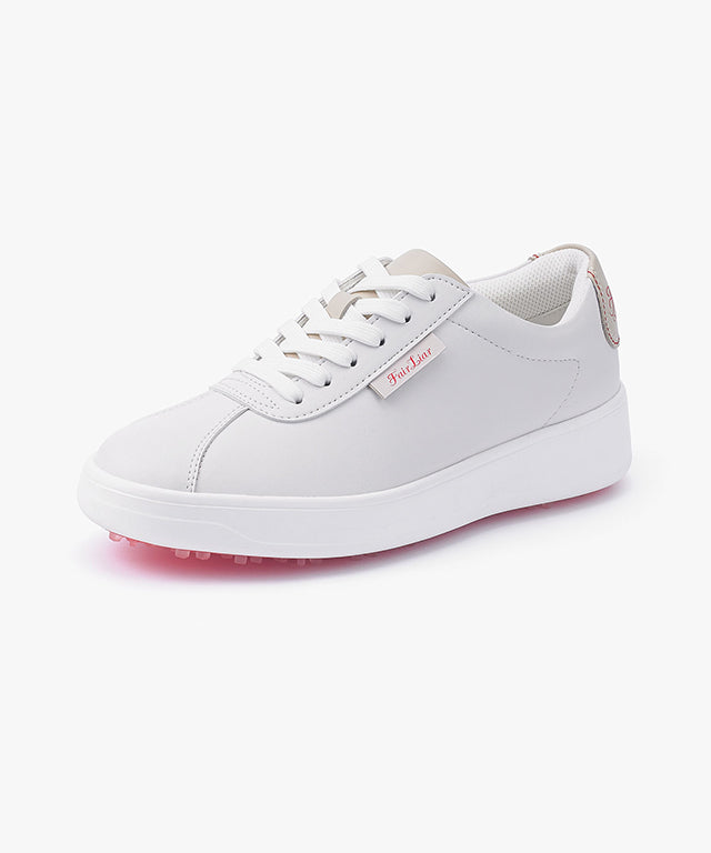 FAIRLIAR Heart Sneakers Golf Shoes (White)