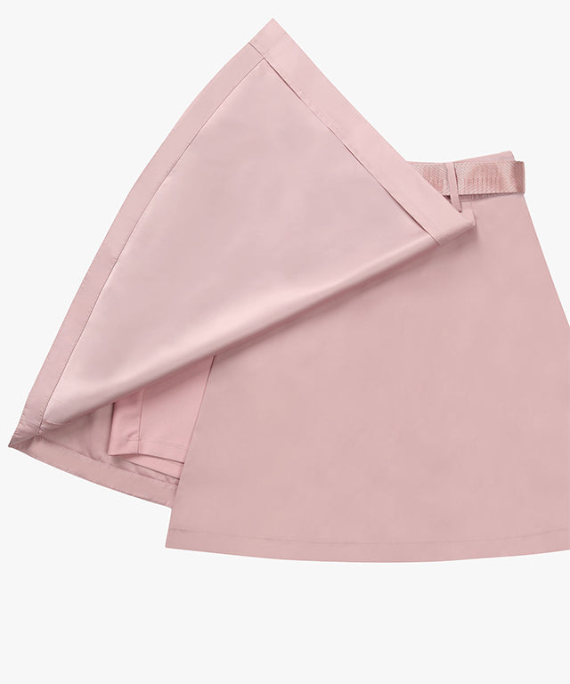FAIRLIAR Hip Set Memory Skirt - Pink