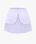 FAIRLIAR Logo Pleated Flap Skirt (Lavender)