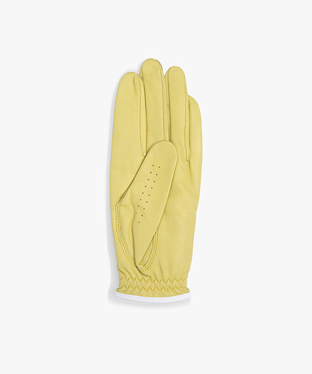 FAIRLIAR One-Handed Sheepskin Collar Gloves (Lemon)
