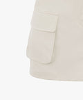 FAIRLIAR Outer Pocket Belt Set Skirt (Beige)
