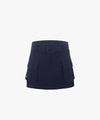 [Final Sale] FAIRLIAR Outer Pocket Belt Set Skirt (Navy)