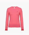 [Final Sale] FAIRLIAR Round Neck Wavy Knit