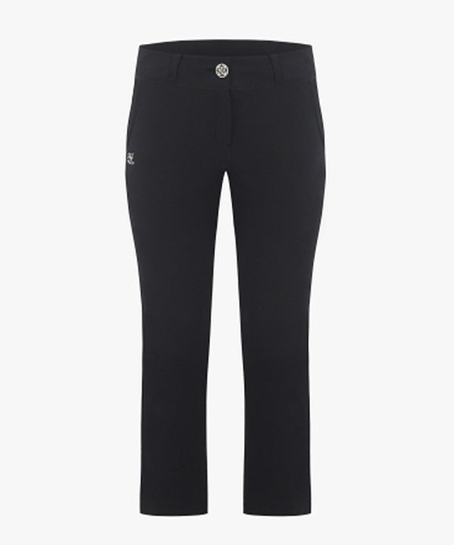 FAIRLIAR Split Slim Pants (Black)