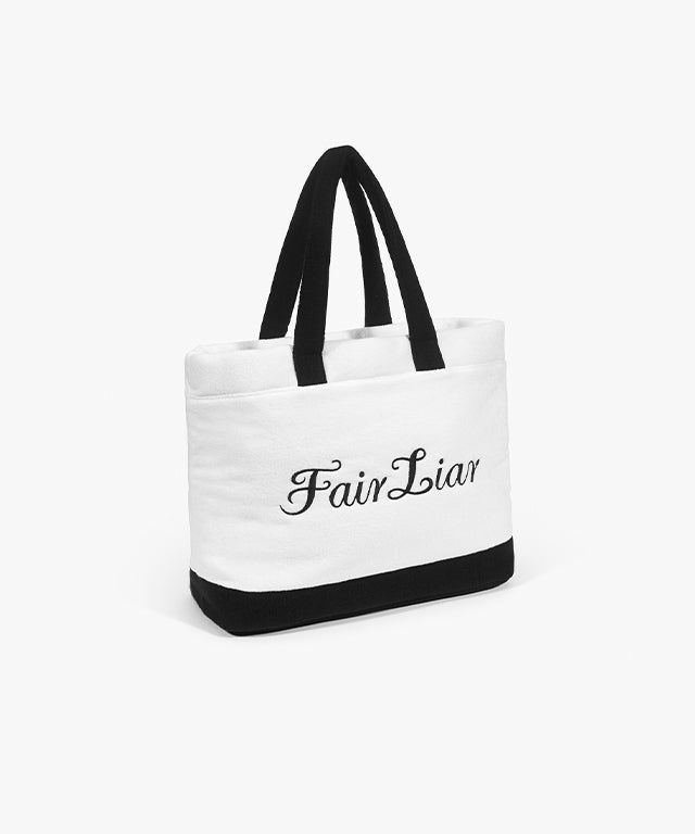 FAIRLIAR Terry Shopper Bag (White)