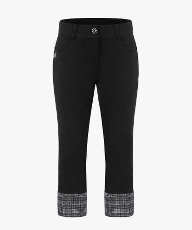 FAIRLIAR Tweed Color Pants (Black)