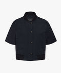 FAIRLIAR Quilted Padded Short Sleeve Outer (Black)
