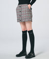 [Final Sale] FAIRLIAR Red Houndstooth Skirt (Check)