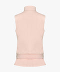 FAIRLIAR Ruffle Knit Down Vest (Pink Coral)